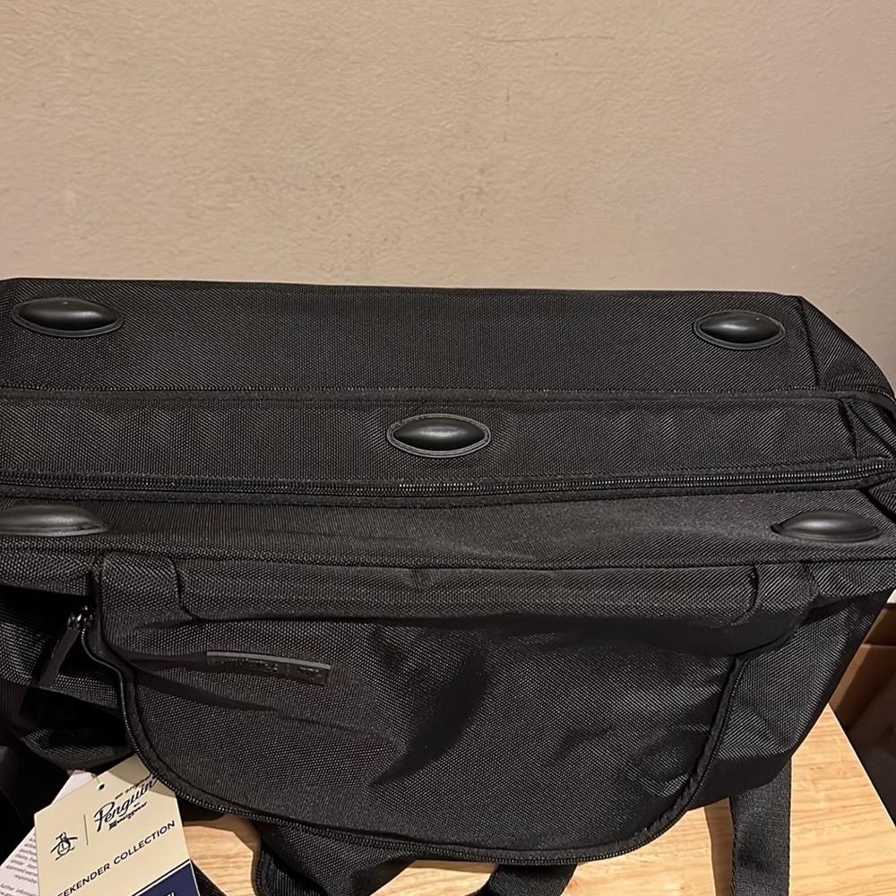 Penguin Black Weekender Collection Expandable Duffel Bag - Picture 9 of 12